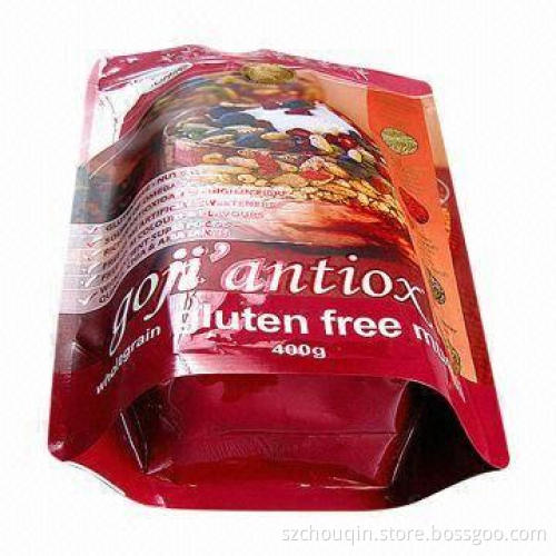 Plastic Stand Up Packaging Bag with Zip Lock for Various Products, Simple to Open and Close